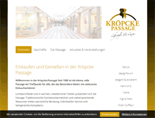 Tablet Screenshot of kroepcke-passage.de